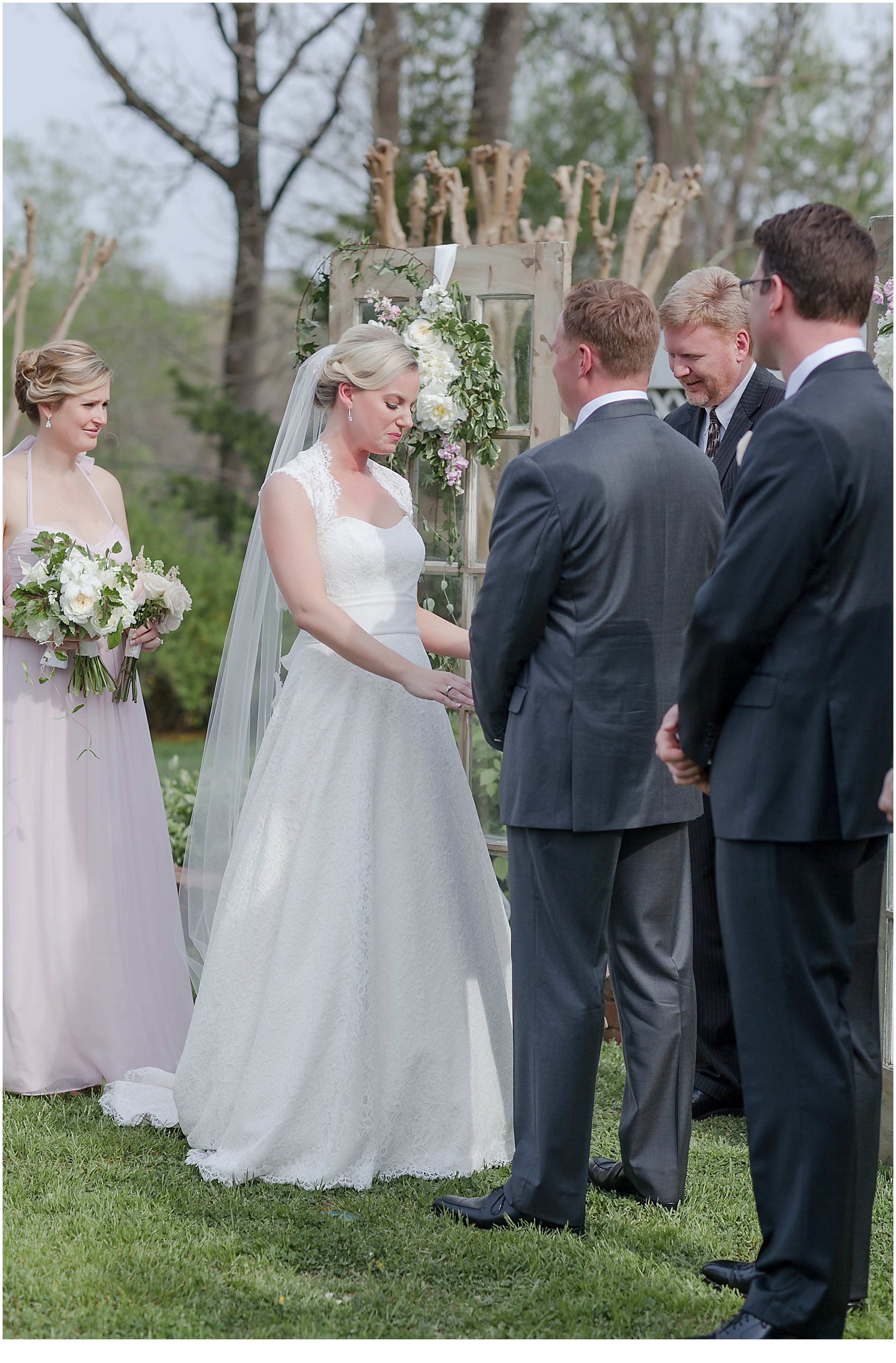 beautiful blush and grey wedding at the clifton inn