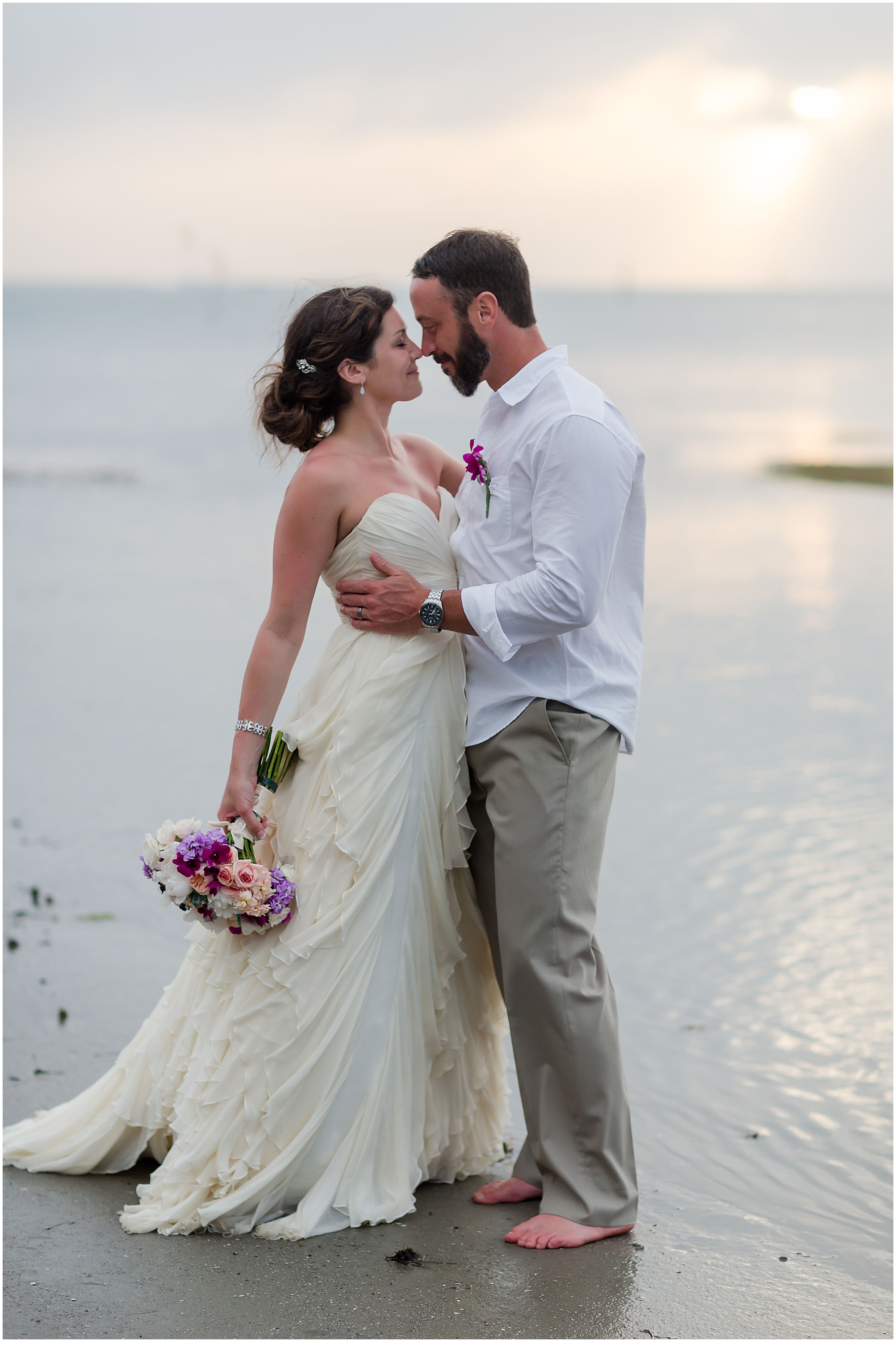 Stunning Outer Banks Sea Glass Wedding Brooke Tucker Photography
