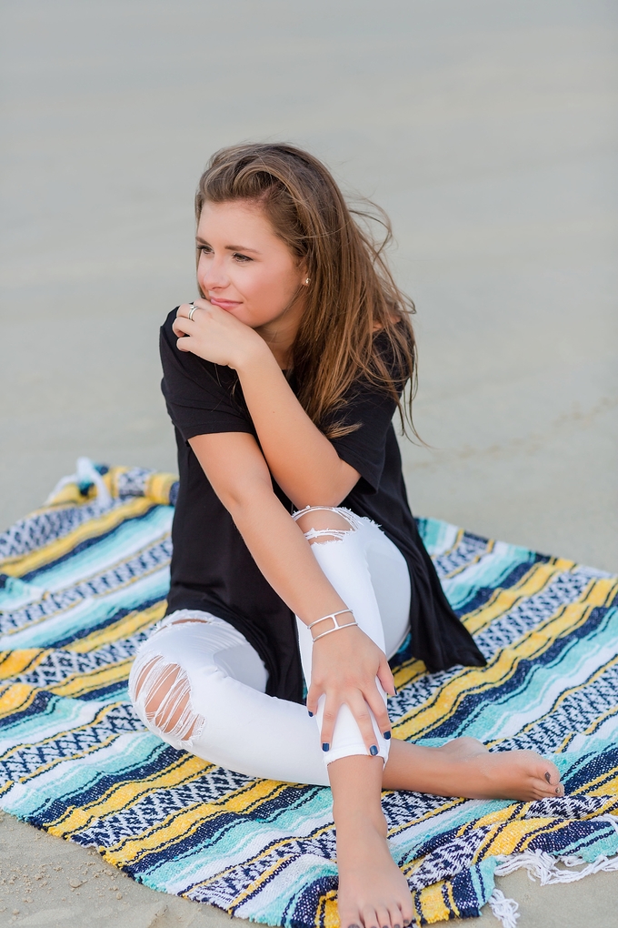 Beach Senior Portraits by Brooke Tucker Photography