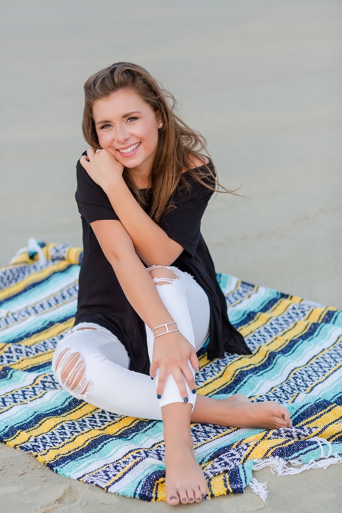 Beach Senior Portraits by Brooke Tucker Photography