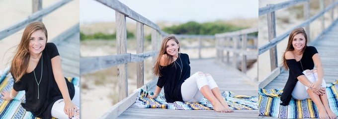 Beach Senior Portraits by Brooke Tucker Photography