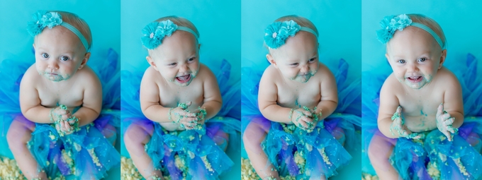 mermaid inspired cake smash by brooke tucker photography