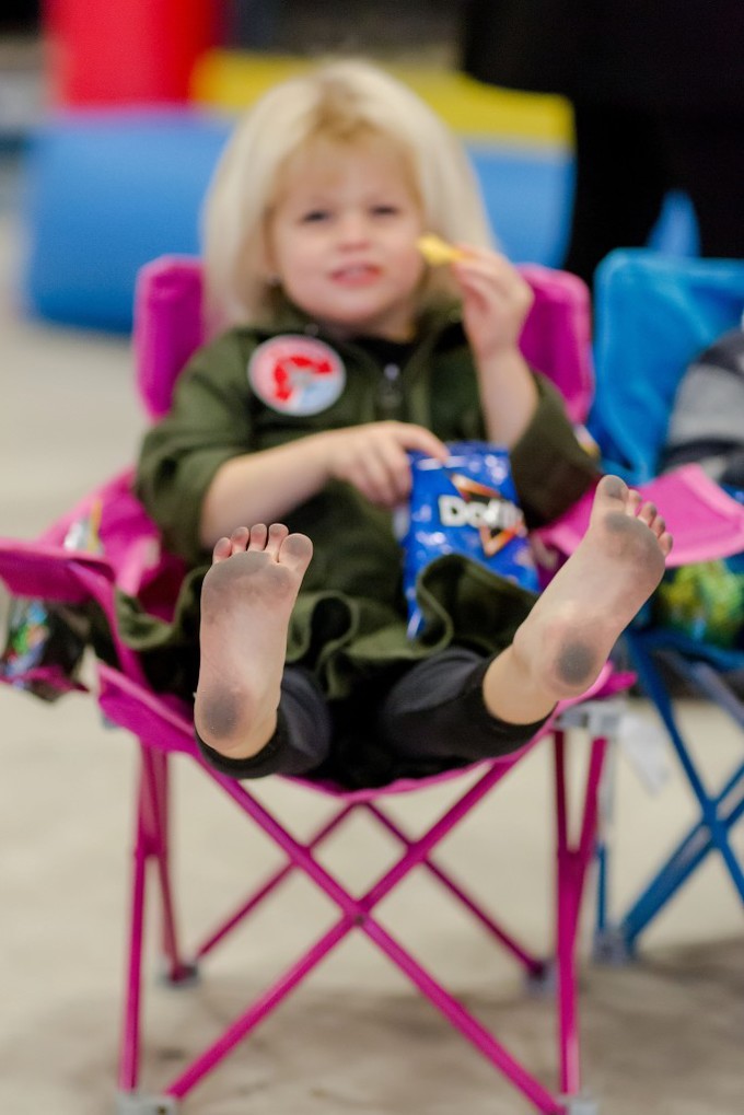 Emotional Rainy Day Navy Pilot Family Homecoming