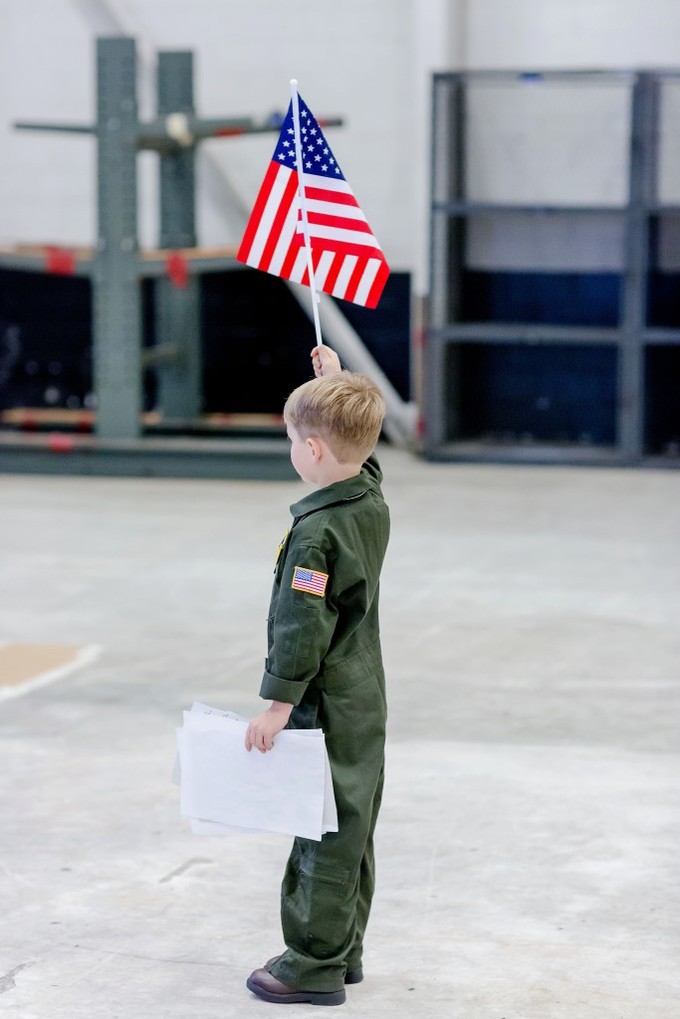 Emotional Rainy Day Navy Pilot Family Homecoming