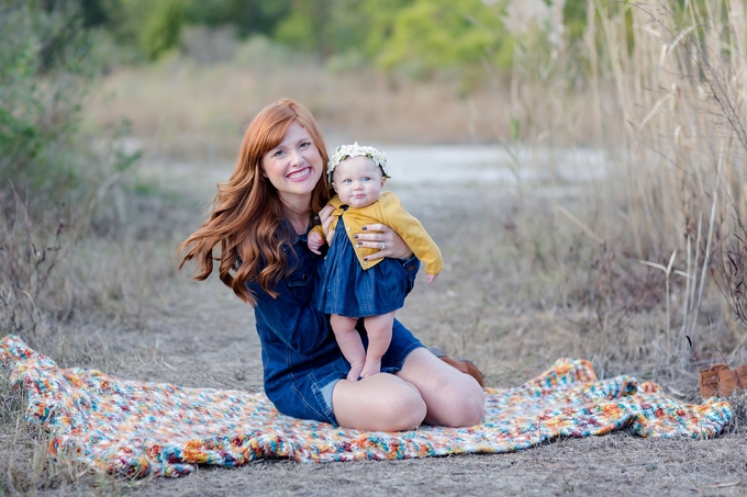 Gorgeous yellow and blue Lifestyle Family Photography by Brooke Tucker