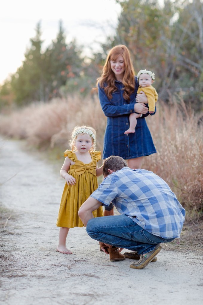 Gorgeous yellow and blue Lifestyle Family Photography by Brooke Tucker