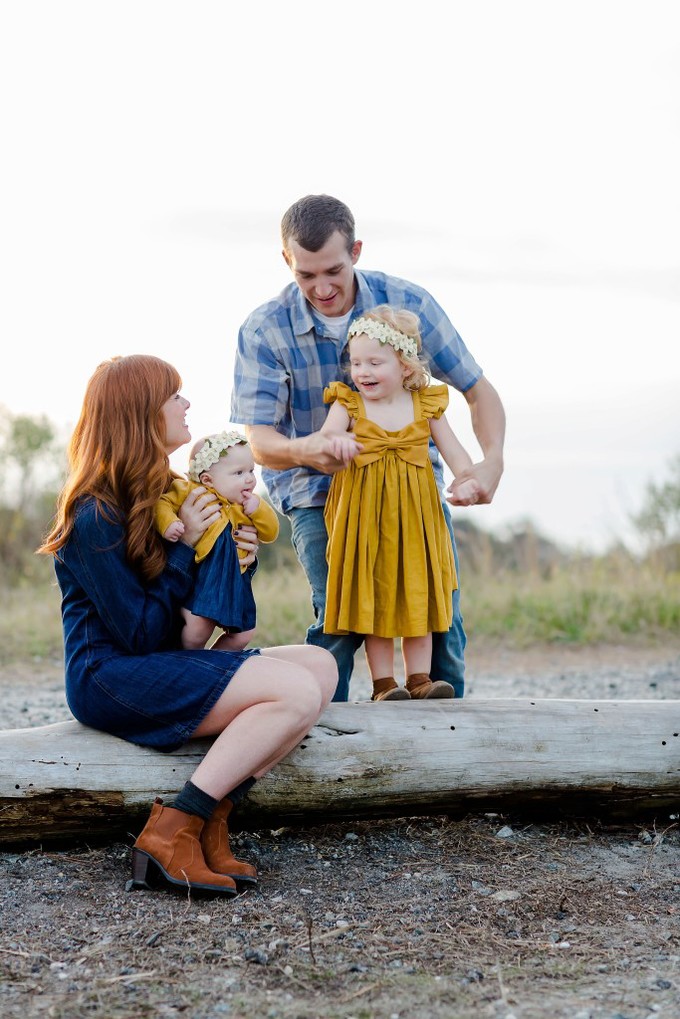 Gorgeous yellow and blue Lifestyle Family Photography by Brooke Tucker