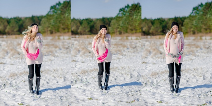 Beautiful Virginia Beach Snowy Maternity Session by Brooke Tucker Photography