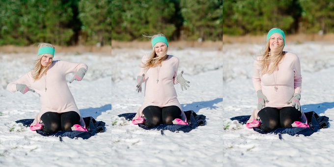 Beautiful Virginia Beach Snowy Maternity Session by Brooke Tucker Photography