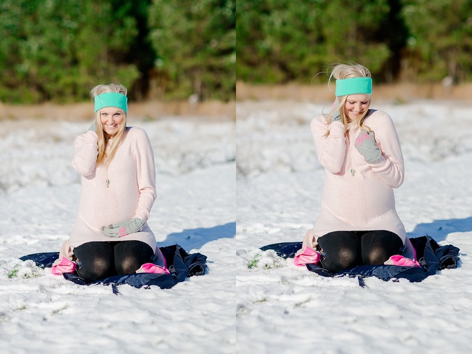 Beautiful Virginia Beach Snowy Maternity Session by Brooke Tucker Photography