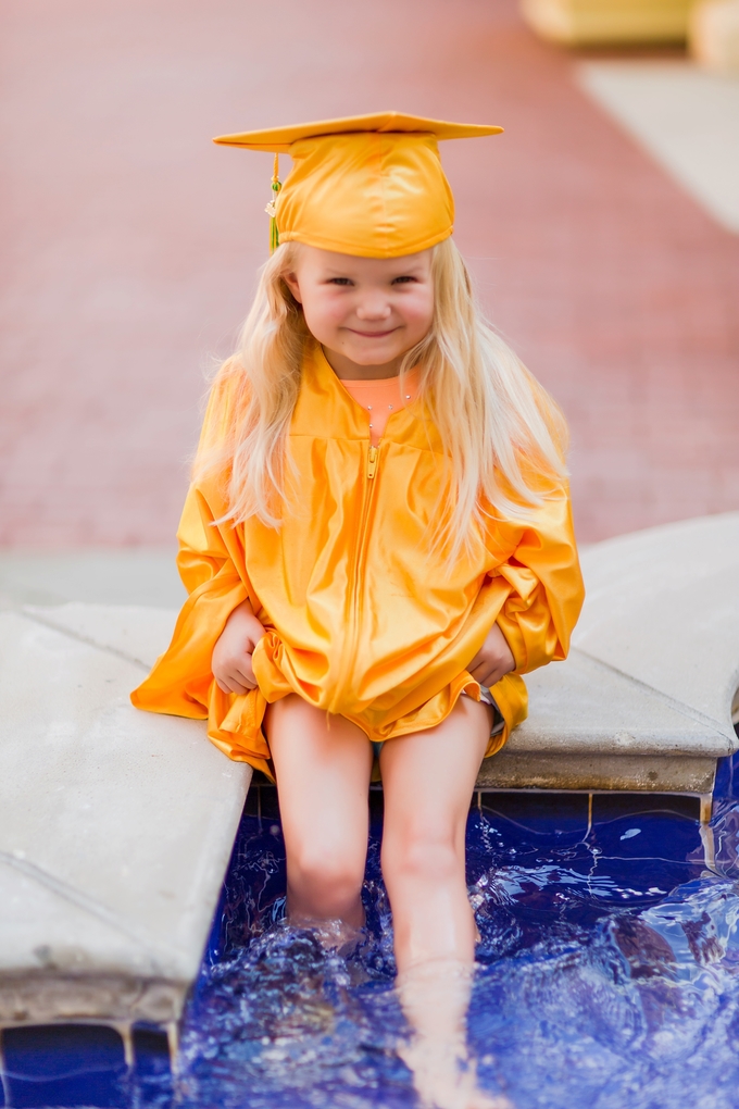 A splashing Preschool Graduation Lifestyle Photography by Brooke Tucker Photography