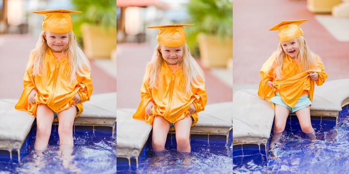 A splashing Preschool Graduation Lifestyle Photography by Brooke Tucker Photography