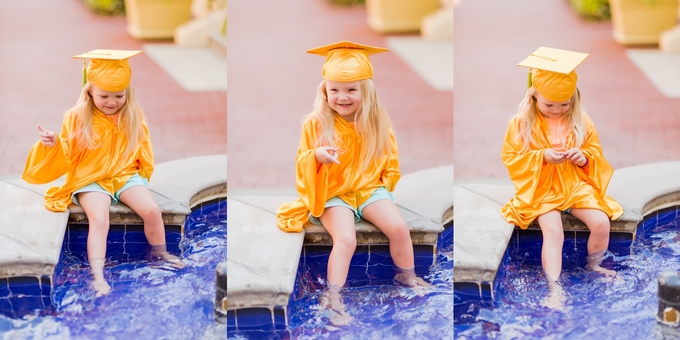 A splashing Preschool Graduation Lifestyle Photography by Brooke Tucker Photography