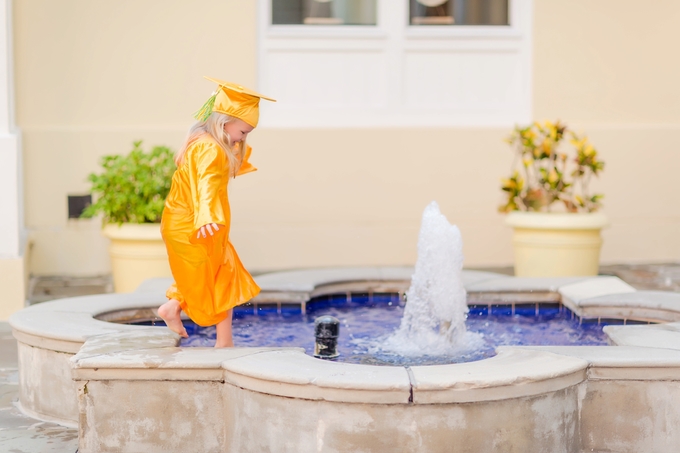 A splashing Preschool Graduation Lifestyle Photography by Brooke Tucker Photography