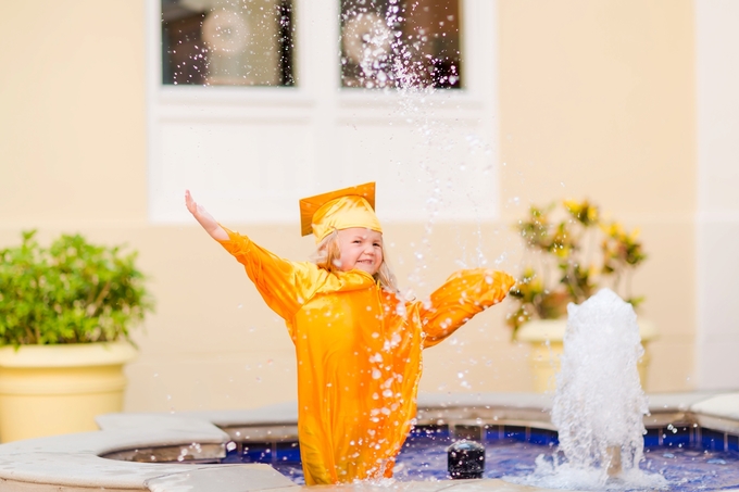 A splashing Preschool Graduation Lifestyle Photography by Brooke Tucker Photography