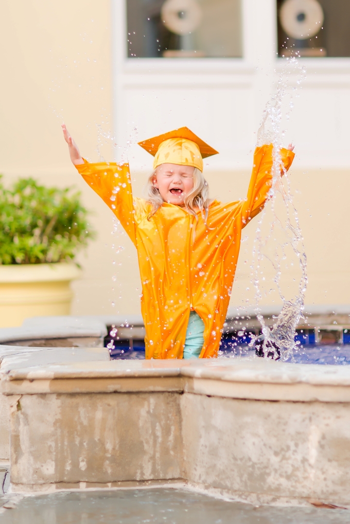 A splashing Preschool Graduation Lifestyle Photography by Brooke Tucker Photography