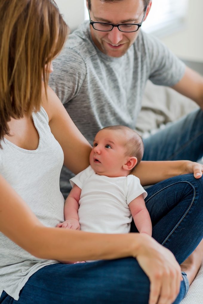 Comfortable in home Lifestyle newborn photography by brooke tucker photography