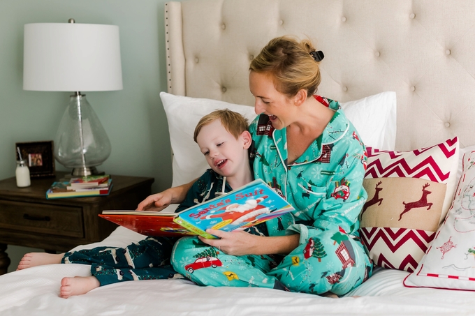 Christmas Pajamas and Milk with Mommy Lifestyle photography Session by Brooke Tucker Photography