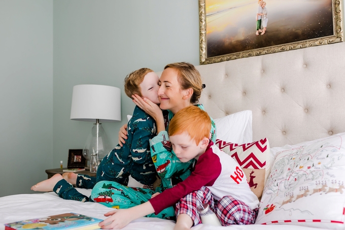 Christmas Pajamas and Milk with Mommy Lifestyle photography Session by Brooke Tucker Photography