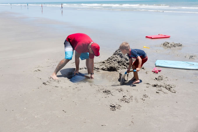 family fun at cocoa beach, children and family photography