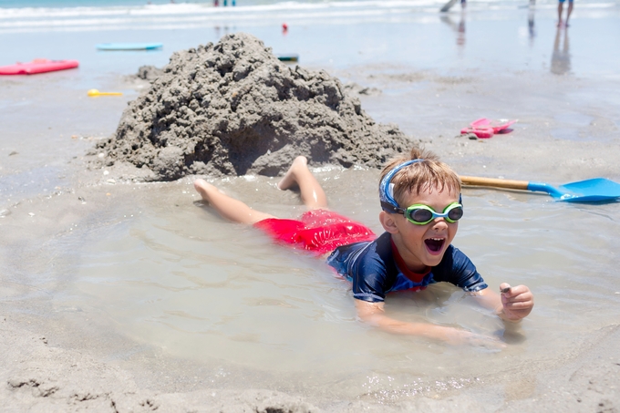 family fun at cocoa beach, children and family photography