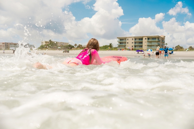 family fun at cocoa beach, children and family photography