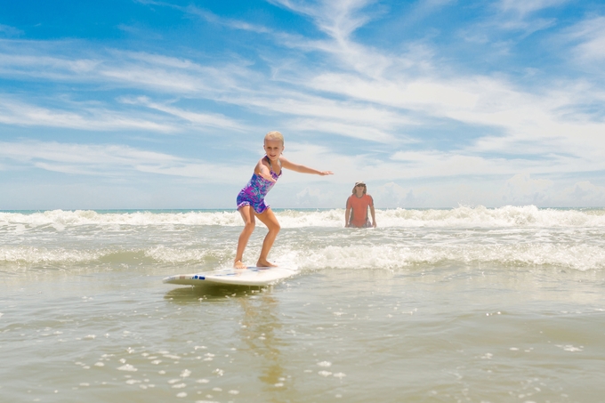 family fun at cocoa beach, children and family photography