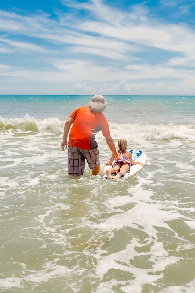 family fun at cocoa beach, children and family photography