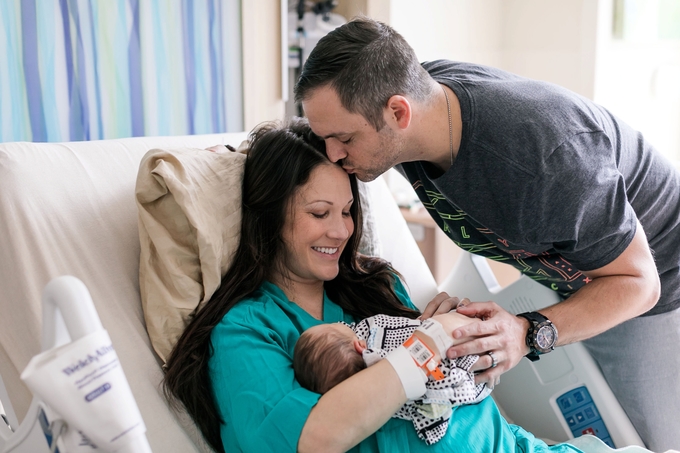 beautiful orlando hospital newborn session, fresh 48