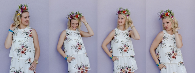 Beautiful Headshots with Floral Mickey Ears handmade by the girls of Trinket Trove Designs, Walt Disney World
