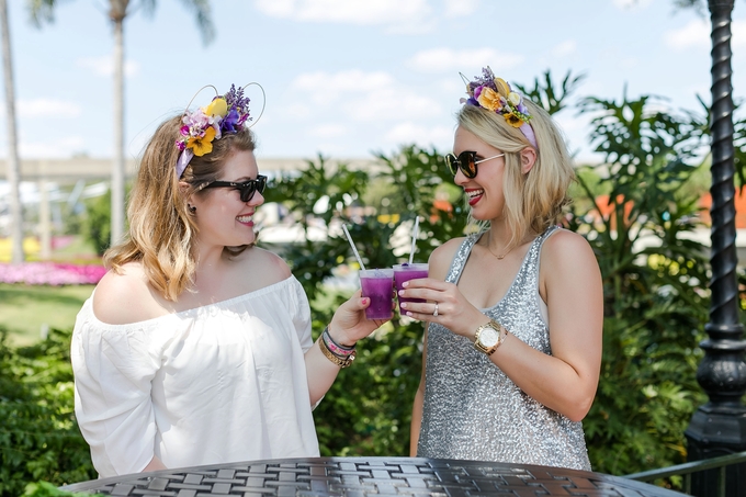 Beautiful Headshots with Floral Mickey Ears handmade by the girls of Trinket Trove Designs, Walt Disney World