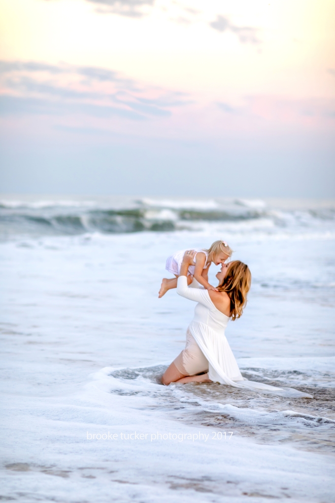 Beautiful beach mother and daughter photographer, virginia beach child and family photographer brooke tucker photography