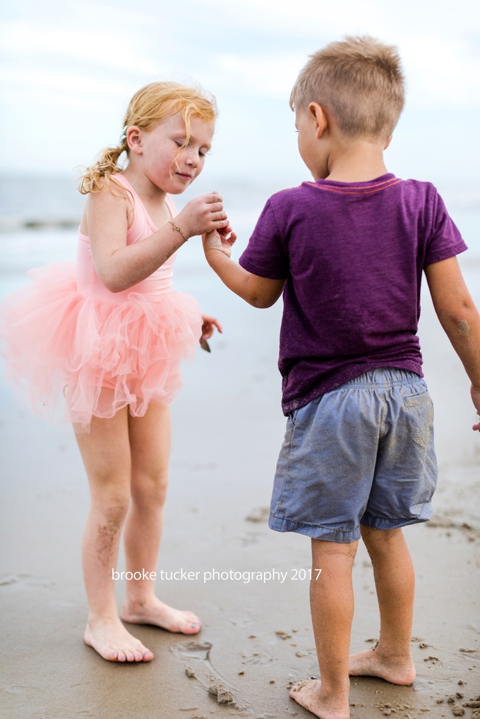 beautiful back bay golden hour children