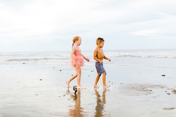 beautiful back bay golden hour children