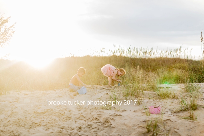 beautiful back bay golden hour children