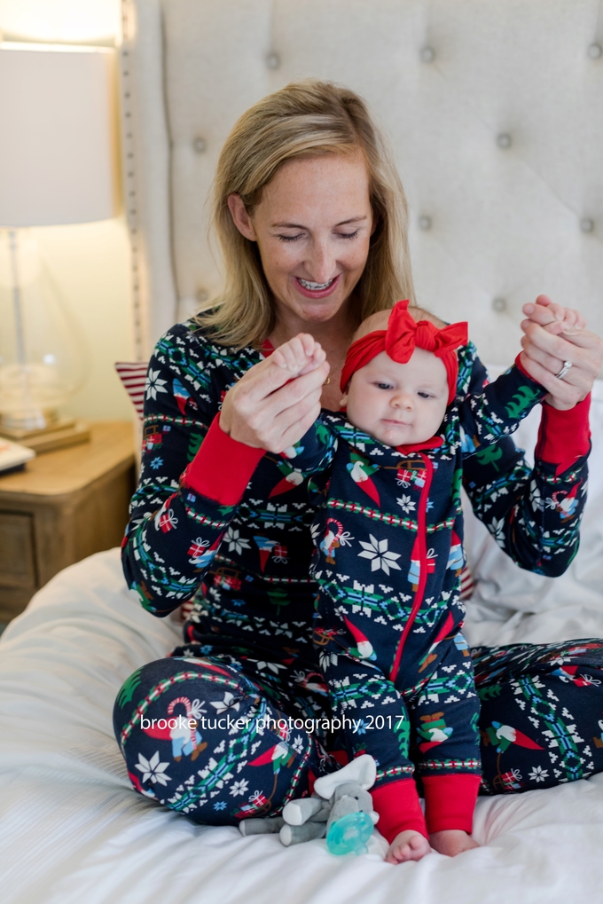 holiday family portraits, lifestyle christmas pajamas, family holiday pj