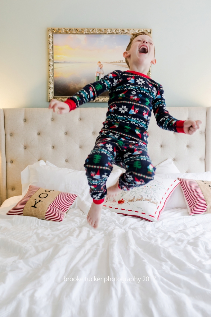 holiday family portraits, lifestyle christmas pajamas, family holiday pj