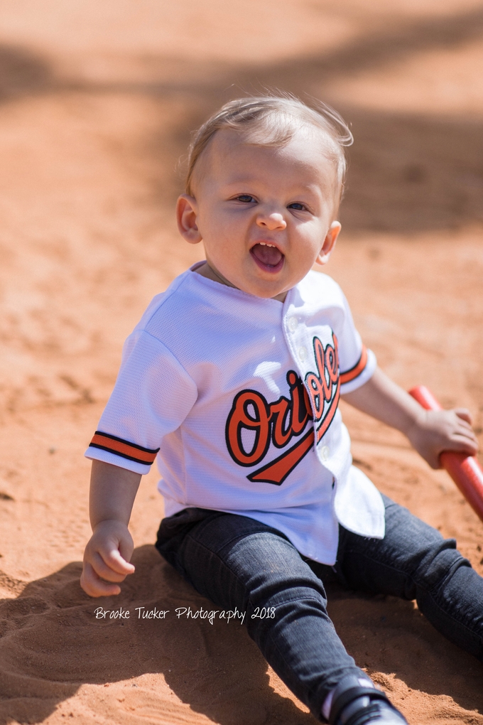 Orioles themed cake smash, brooke tucker photography, orlando florida child and family photographer